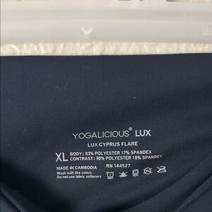 Yogalicious Lux Flare Leggings - Deep Blue
